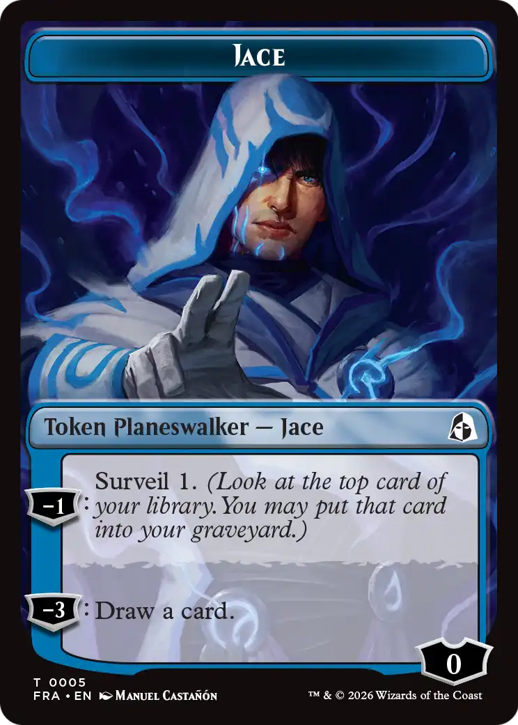 Cadet // Jace Double-Sided Token [Reality Fracture Tokens] | Gam3 Escape