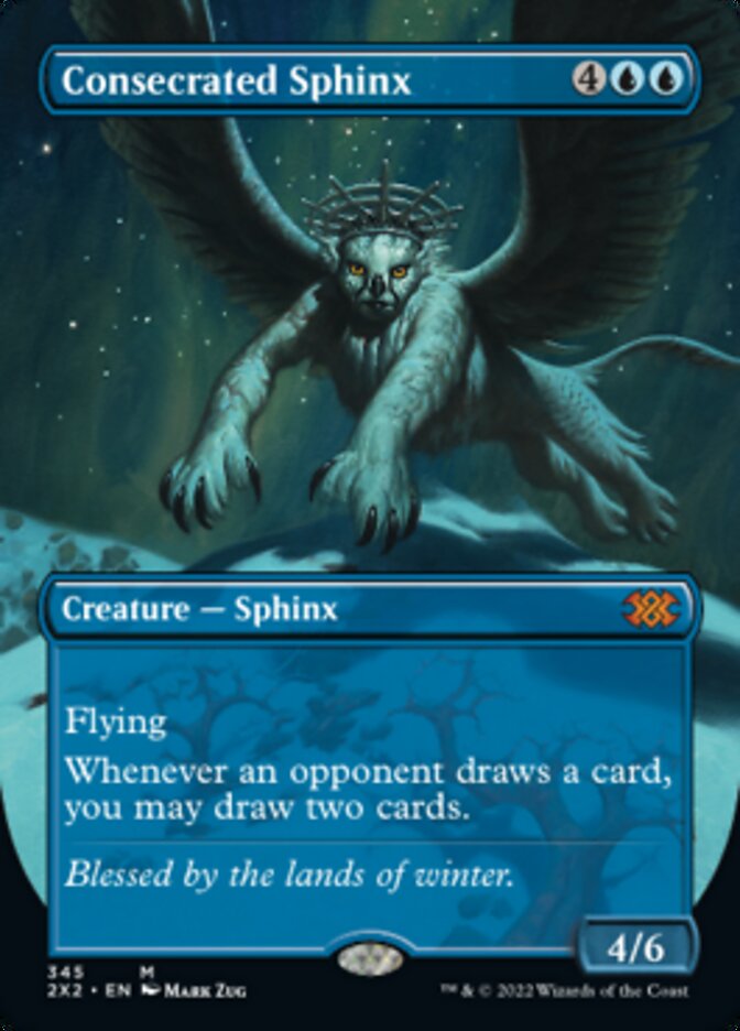 Consecrated Sphinx (Borderless Alternate Art) [Double Masters 2022] | Gam3 Escape