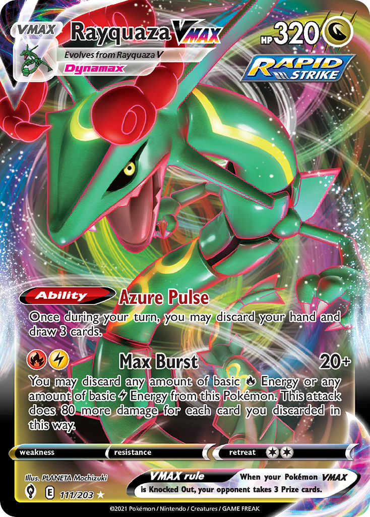 Rayquaza VMAX (111/203) (Jumbo Card) [Sword & Shield: Evolving Skies] | Gam3 Escape