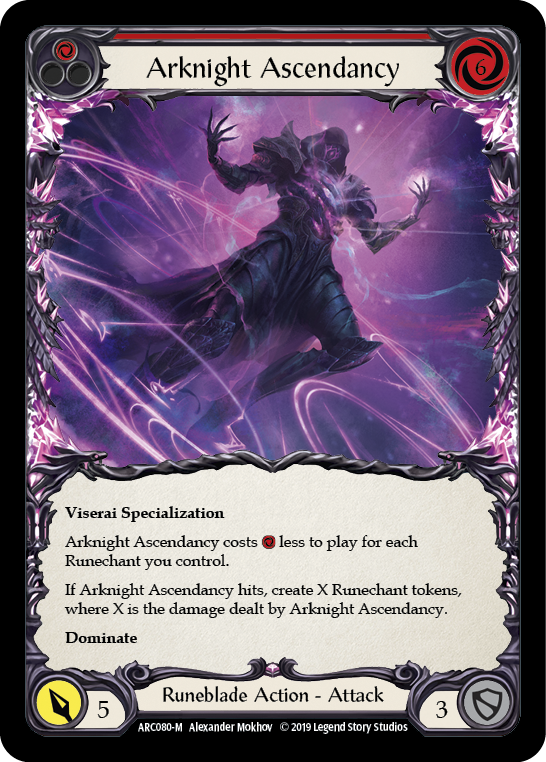 Arknight Ascendancy [ARC080-M] (Arcane Rising)  1st Edition Rainbow Foil | Gam3 Escape