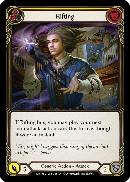 Rifting (Yellow) [ARC195-C] (Arcane Rising)  1st Edition Rainbow Foil | Gam3 Escape
