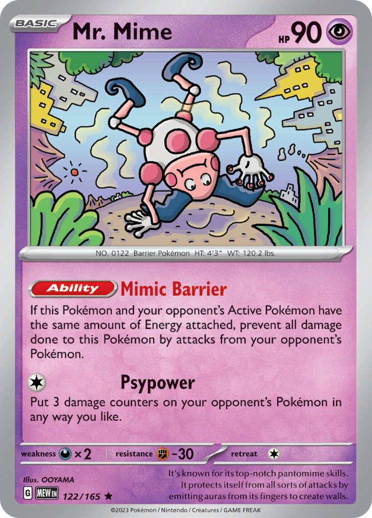 Mr. Mime (122/165) [Scarlet & Violet: 151] | Gam3 Escape