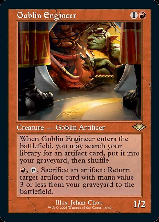 Goblin Engineer (Retro Foil Etched) [Modern Horizons] | Gam3 Escape