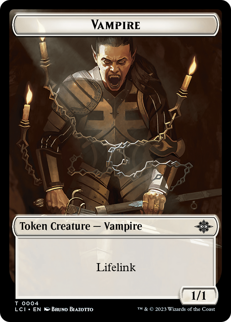 Vampire // Spirit Double-Sided Token [The Lost Caverns of Ixalan Tokens] | Gam3 Escape