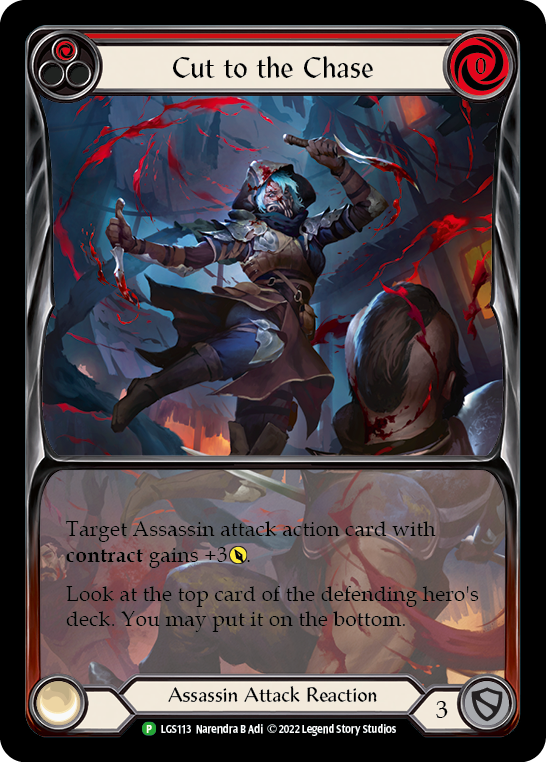 Cut to the Chase (Red) [LGS113] (Promo)  Rainbow Foil | Gam3 Escape