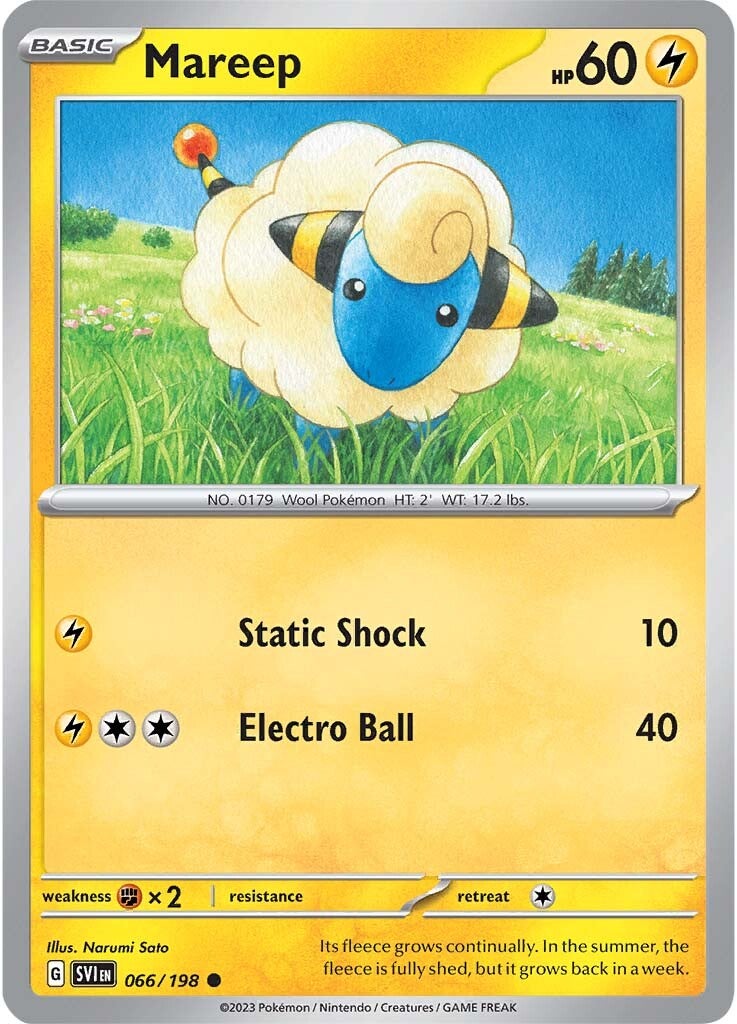 Mareep (066/198) [Scarlet & Violet: Base Set] | Gam3 Escape