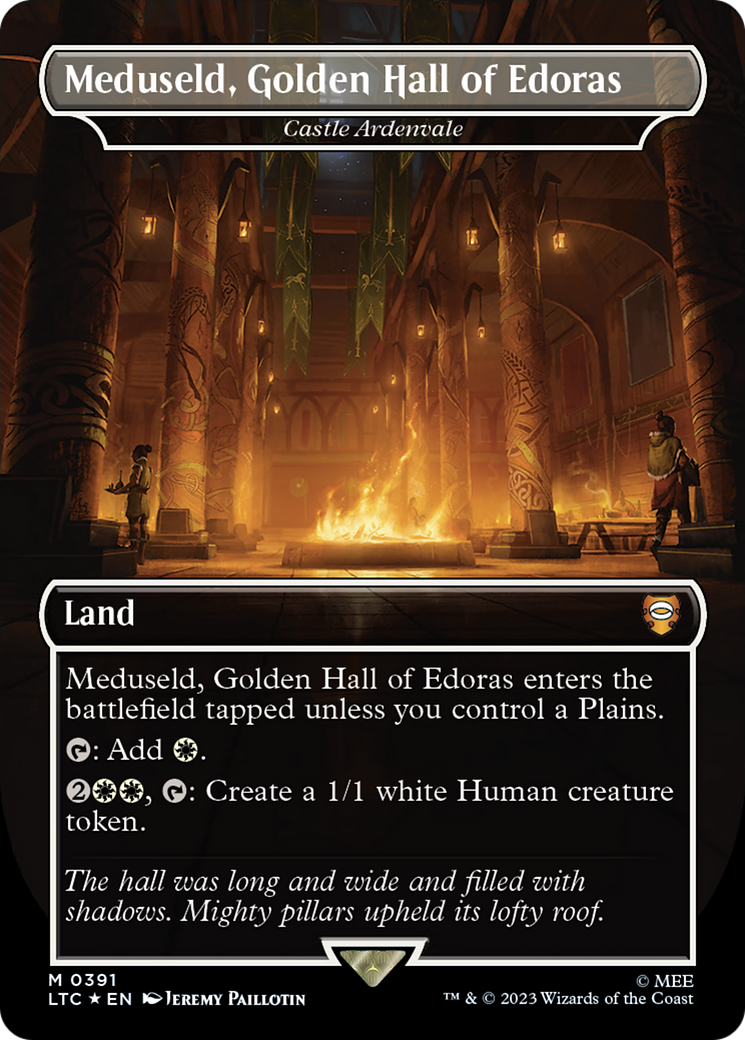 Meduseld, Golden Hall of Edoras - Castle Ardenvale (Surge Foil Realms and Relics) [The Lord of the Rings: Tales of Middle-Earth Commander] | Gam3 Escape