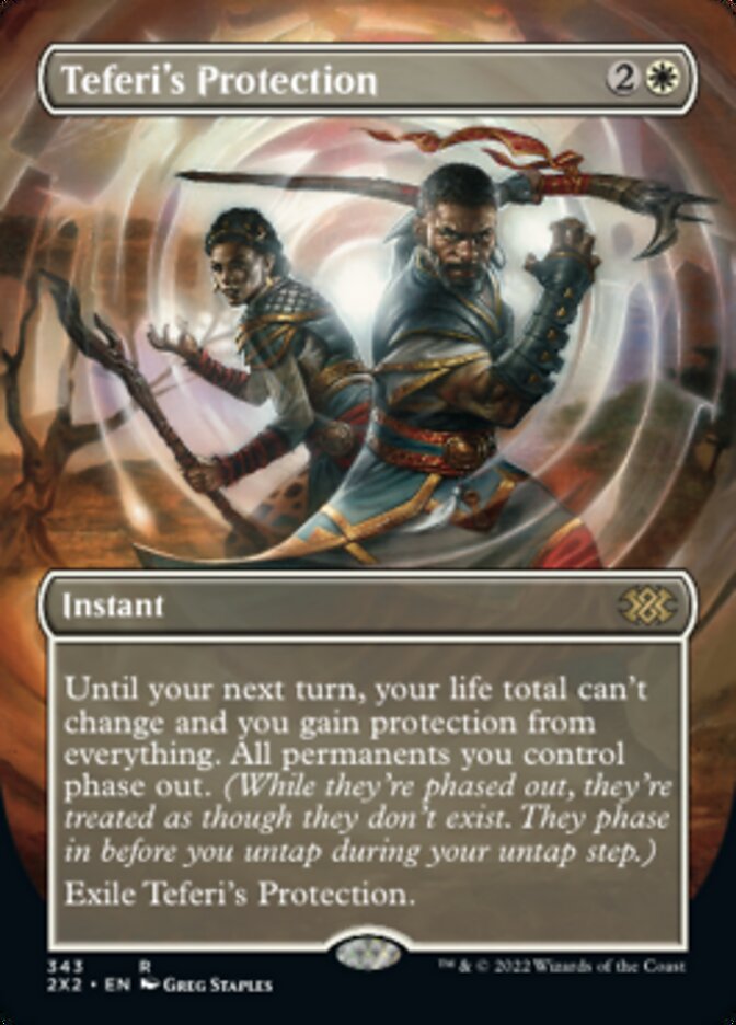 Teferi's Protection (Borderless Alternate Art) [Double Masters 2022] | Gam3 Escape