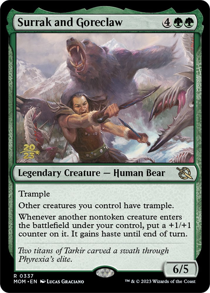 Surrak and Goreclaw [March of the Machine Prerelease Promos] | Gam3 Escape