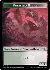 Warrior // Phyrexian Hydra (11) Double-Sided Token [March of the Machine Tokens] | Gam3 Escape