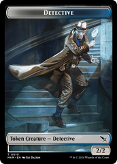 Detective // Spirit Double-Sided Token [Murders at Karlov Manor Tokens] | Gam3 Escape