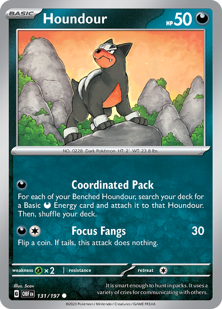 Houndour (131/197) [Scarlet & Violet: Obsidian Flames] | Gam3 Escape