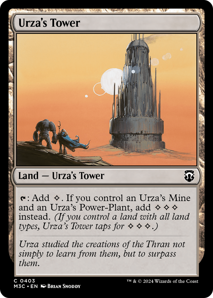 Urza's Tower (Ripple Foil) [Modern Horizons 3 Commander] | Gam3 Escape