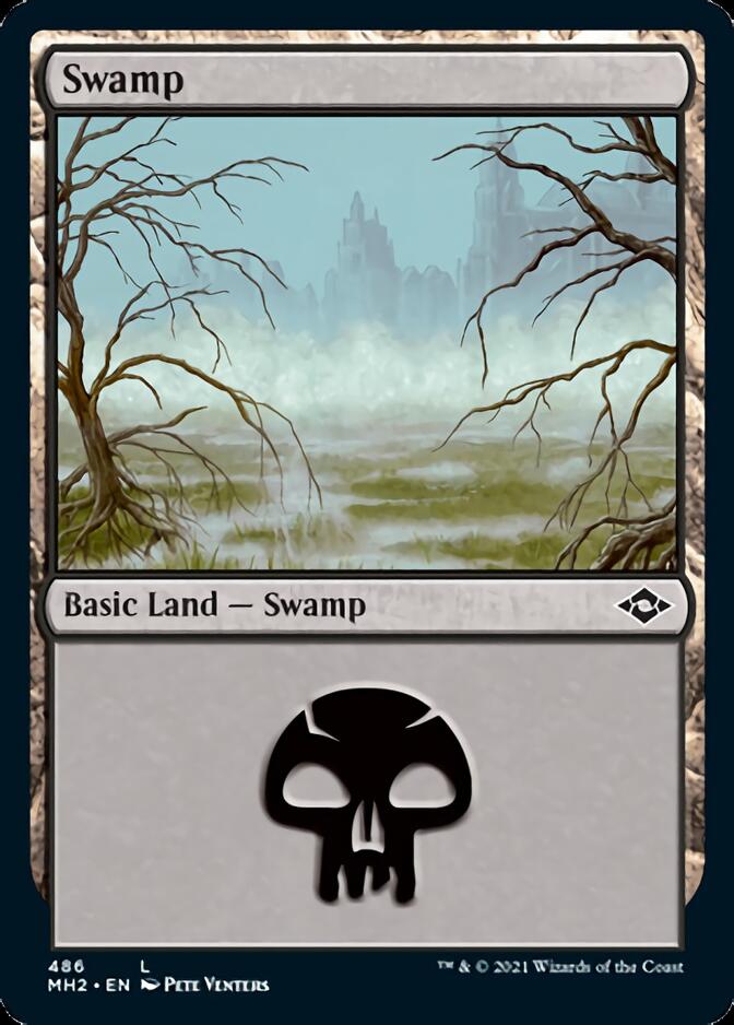 Swamp (486) (Foil Etched) [Modern Horizons 2] | Gam3 Escape