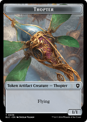 Goblin // Thopter Double-Sided Token [Bloomburrow Commander Tokens] | Gam3 Escape
