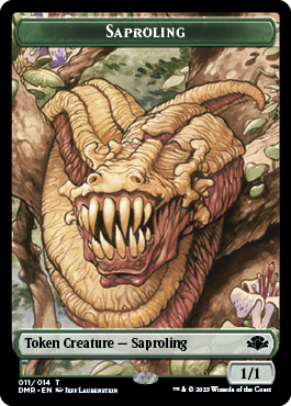 Elephant // Saproling Double-Sided Token [Dominaria Remastered Tokens] | Gam3 Escape