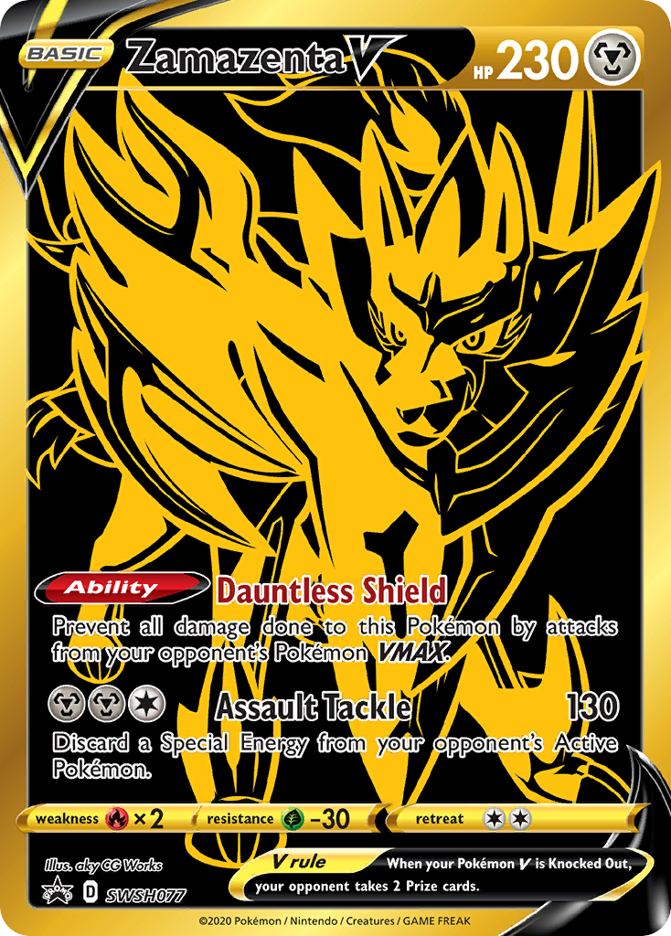 Zamazenta V (SWSH077) [Sword & Shield: Black Star Promos] | Gam3 Escape