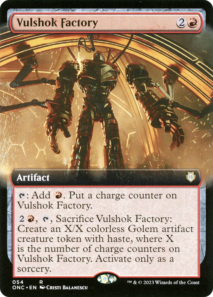 Vulshok Factory (Extended Art) [Phyrexia: All Will Be One Commander] | Gam3 Escape