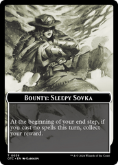 Bounty: Sleepy Sovka // Bounty Rules Double-Sided Token [Outlaws of Thunder Junction Commander Tokens] | Gam3 Escape