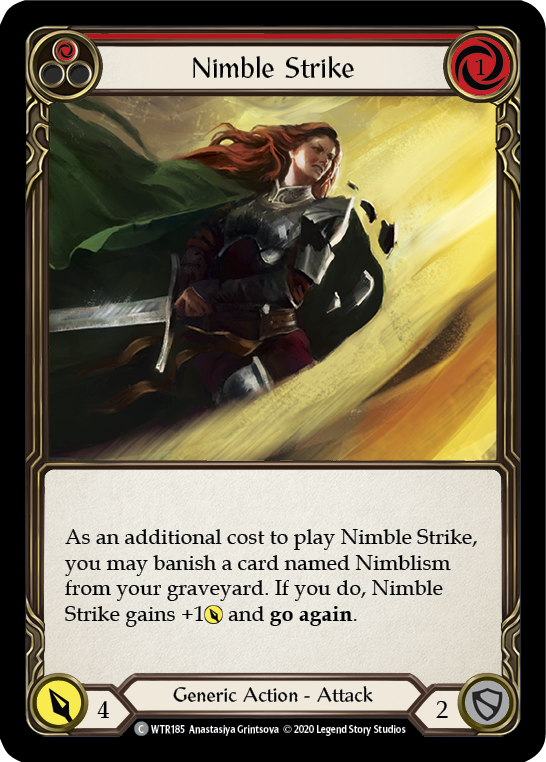 Nimble Strike (Red) [U-WTR185] (Welcome to Rathe Unlimited)  Unlimited Rainbow Foil | Gam3 Escape