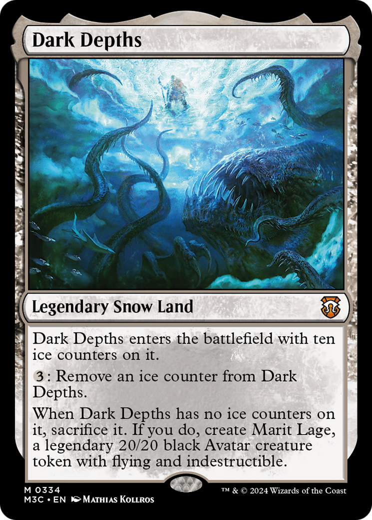 Dark Depths (Ripple Foil) [Modern Horizons 3 Commander] | Gam3 Escape