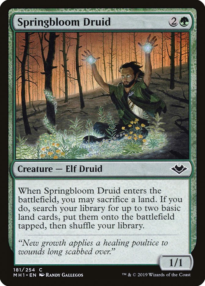 Springbloom Druid [Modern Horizons] | Gam3 Escape