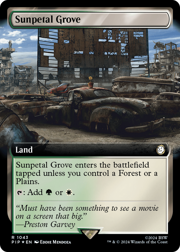 Sunpetal Grove (Extended Art) (Surge Foil) [Fallout] | Gam3 Escape