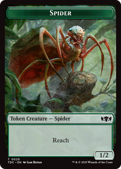 Wall // Spider Double-Sided Token [Tarkir: Dragonstorm Commander Tokens] | Gam3 Escape