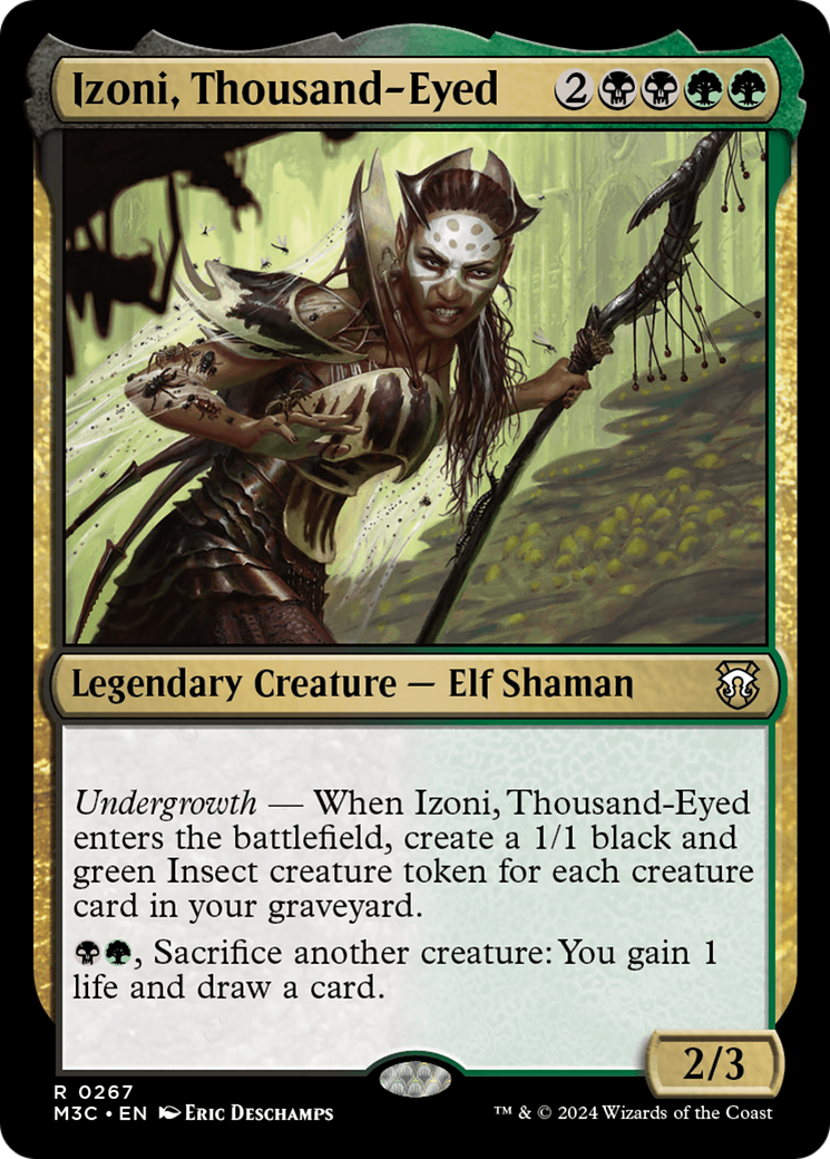 Izoni, Thousand-Eyed (Ripple Foil) [Modern Horizons 3 Commander] | Gam3 Escape