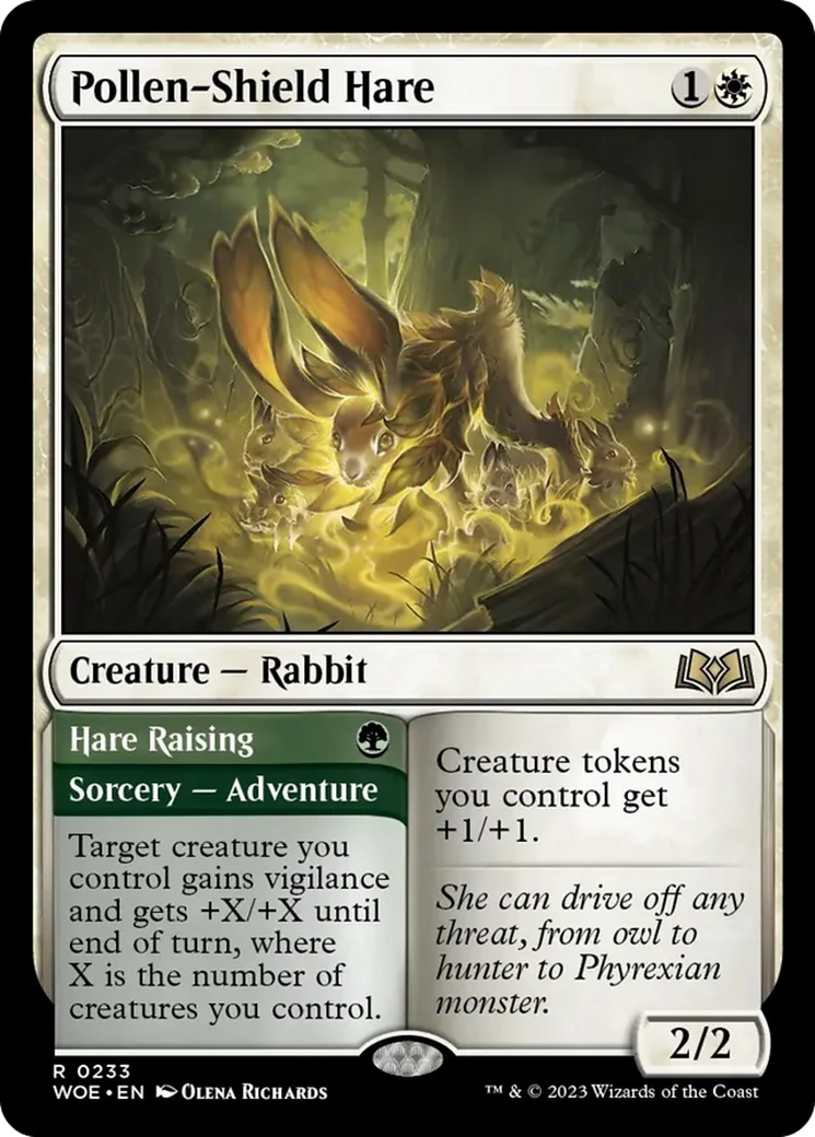 Pollen-Shield Hare // Hare Raising [Wilds of Eldraine] | Gam3 Escape