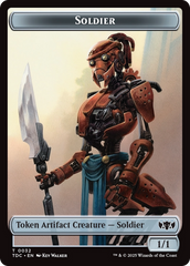 Solider (0032) // Copy Double-Sided Token [Tarkir: Dragonstorm Commander Tokens] | Gam3 Escape