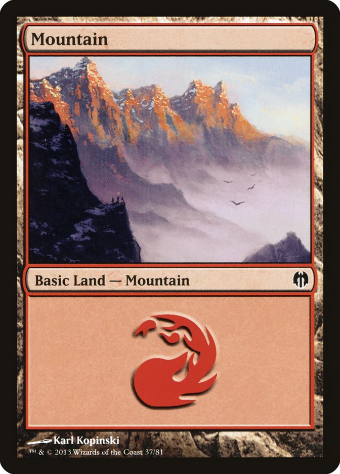 Mountain (37) [Duel Decks: Heroes vs. Monsters] | Gam3 Escape