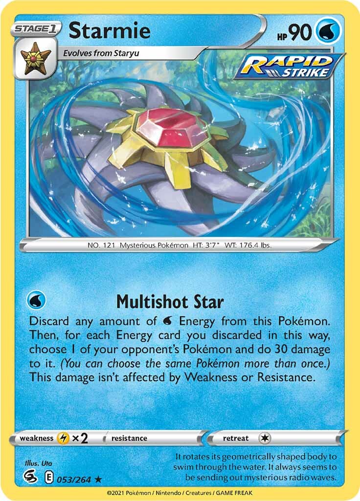 Starmie (053/264) [Sword & Shield: Fusion Strike] | Gam3 Escape