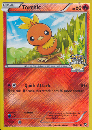 Torchic (12/111) (City Championship Promo) [XY: Furious Fists] | Gam3 Escape