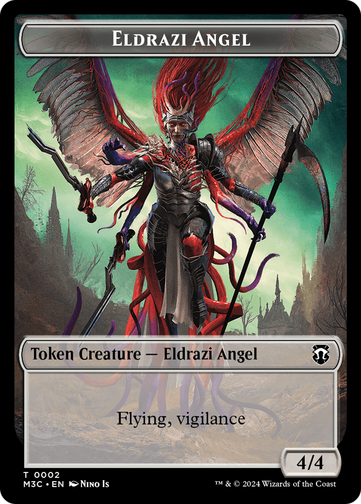 Eldrazi Angel // Copy Double-Sided Token [Modern Horizons 3 Commander Tokens] | Gam3 Escape