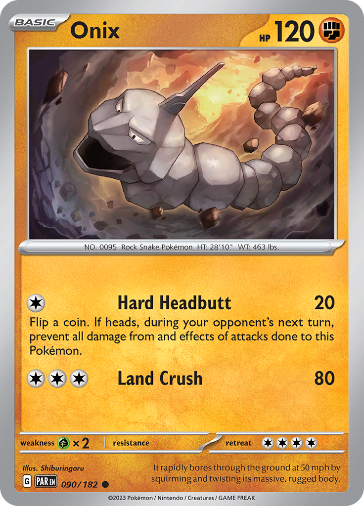 Onix (090/182) [Scarlet & Violet: Paradox Rift] | Gam3 Escape