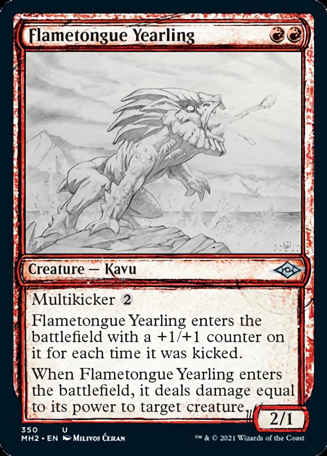 Flametongue Yearling (Sketch) [Modern Horizons 2] | Gam3 Escape