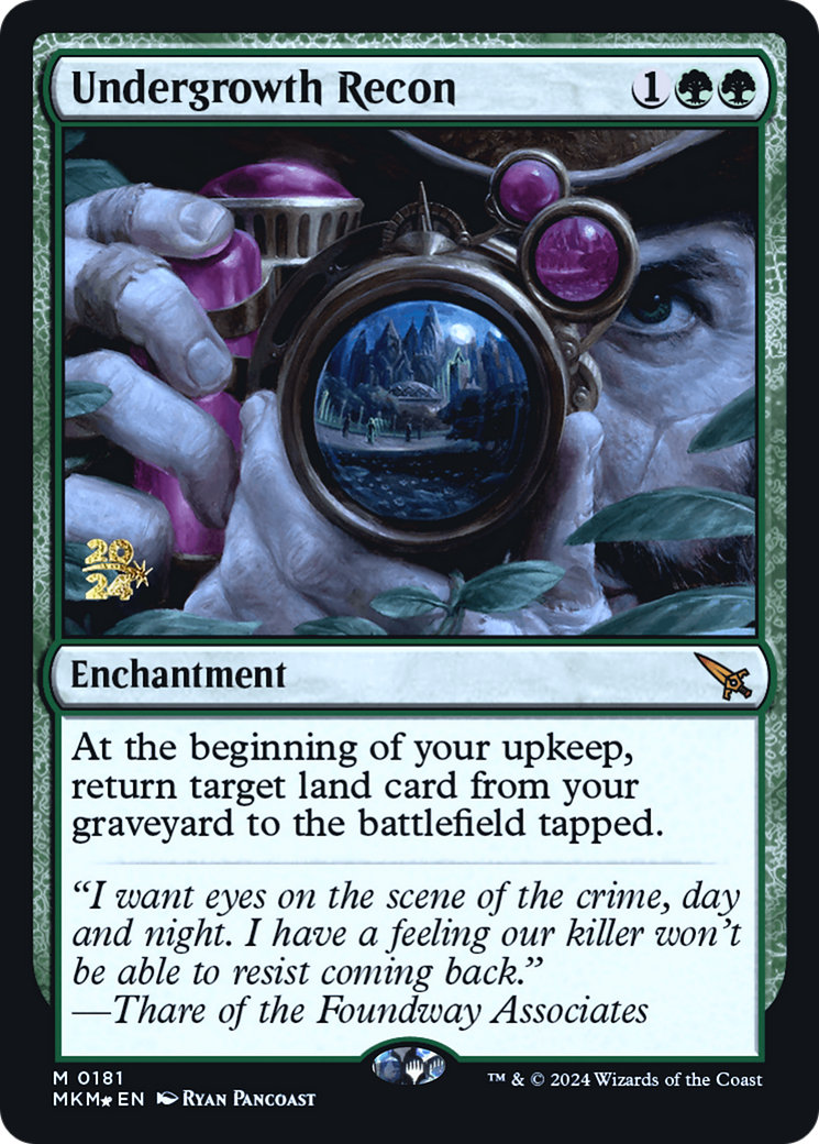 Undergrowth Recon [Murders at Karlov Manor Prerelease Promos] | Gam3 Escape