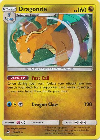 Dragonite (119/181) (Cosmos Holo) [Sun & Moon: Team Up] | Gam3 Escape