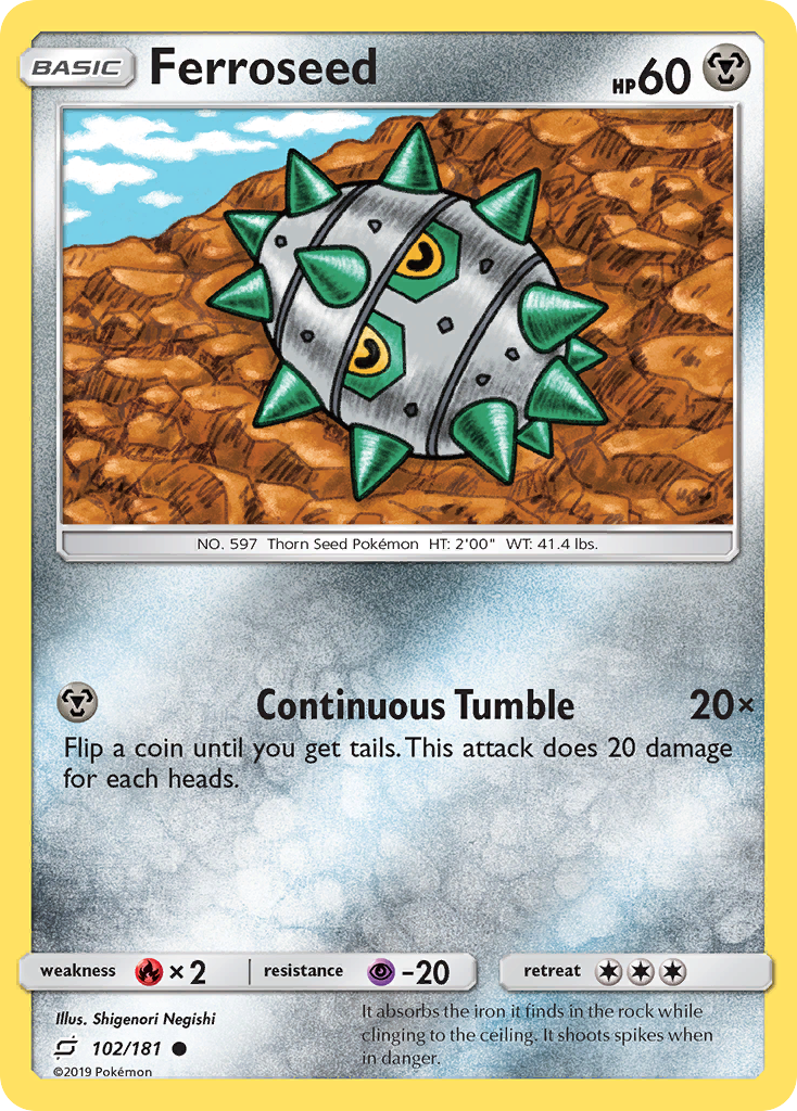 Ferroseed (102/181) [Sun & Moon: Team Up] | Gam3 Escape