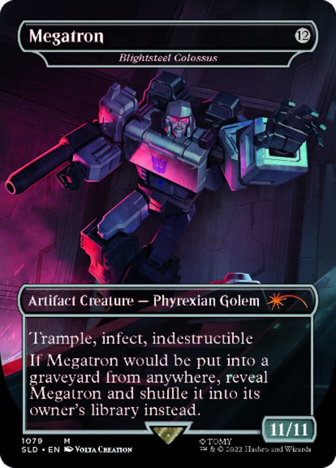 Blightsteel Colossus - Megatron (Borderless) [Secret Lair Drop Series] | Gam3 Escape