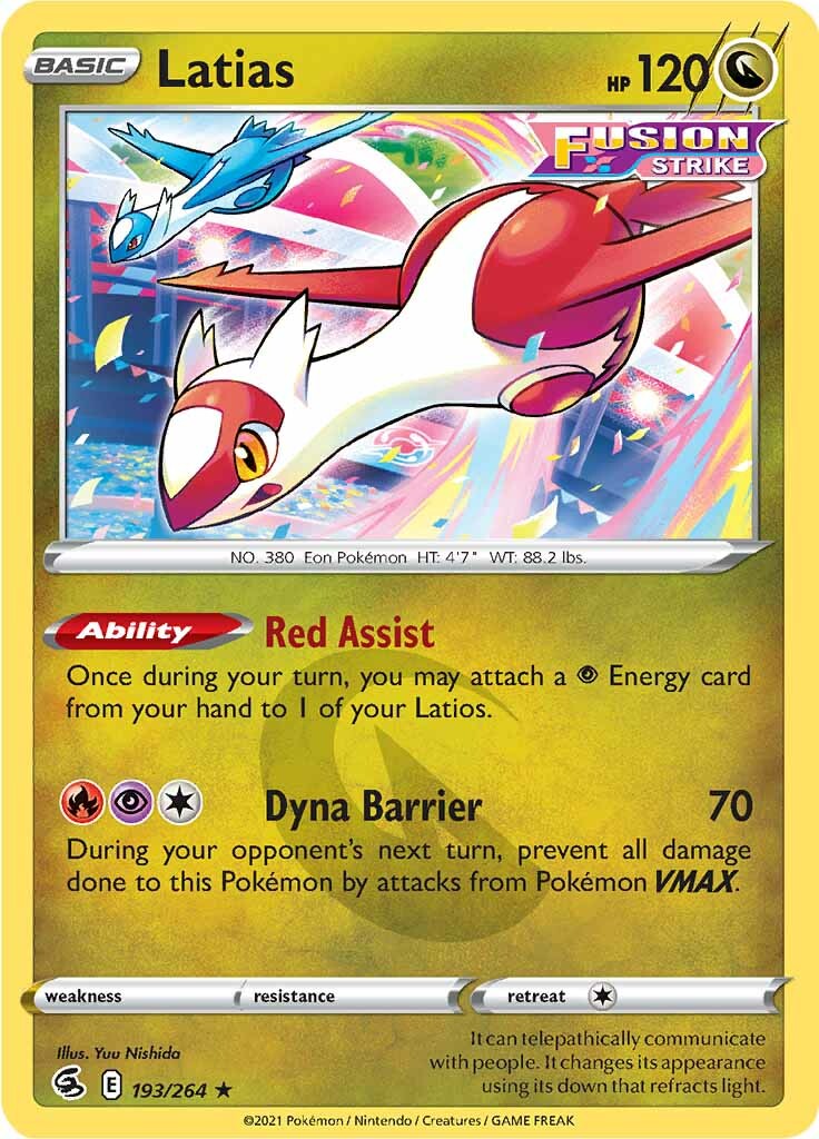 Latias (193/264) [Sword & Shield: Fusion Strike] | Gam3 Escape