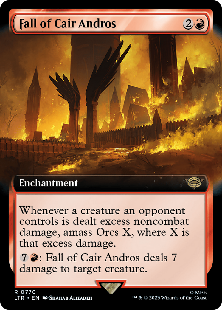 Fall of Cair Andros (Extended Art) (Surge Foil) [The Lord of the Rings: Tales of Middle-Earth] | Gam3 Escape