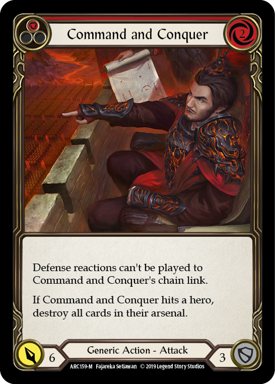 Command and Conquer [ARC159-M] (Arcane Rising)  1st Edition Normal | Gam3 Escape