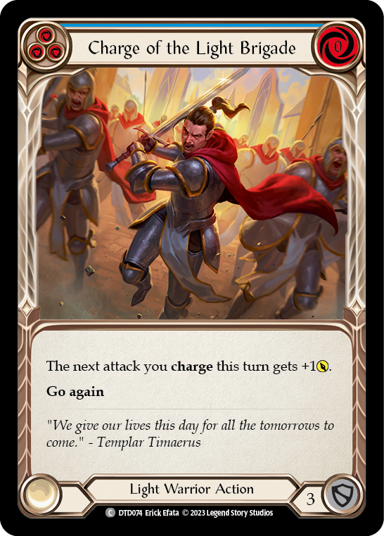 Charge of the Light Brigade (Blue) [DTD074] (Dusk Till Dawn)  Rainbow Foil | Gam3 Escape