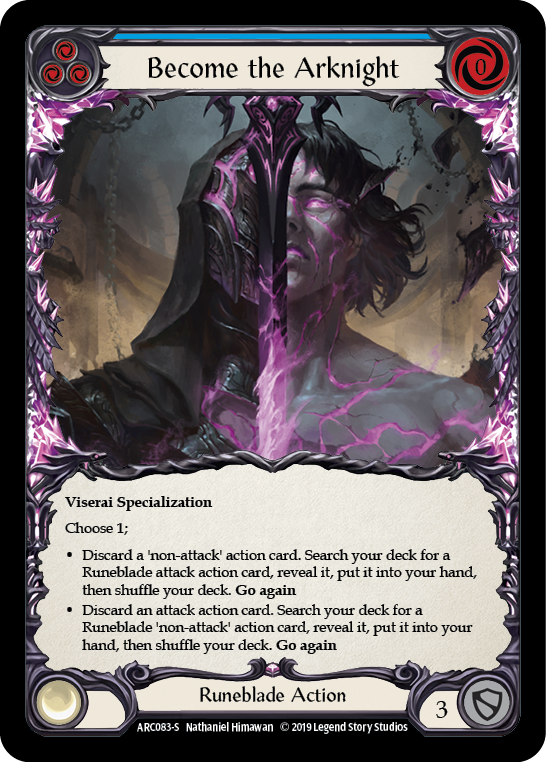 Become the Arknight [ARC083-S] (Arcane Rising)  1st Edition Rainbow Foil | Gam3 Escape