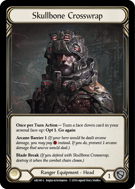 Skullbone Crosswrap [ARC041-L] (Arcane Rising)  1st Edition Cold Foil | Gam3 Escape