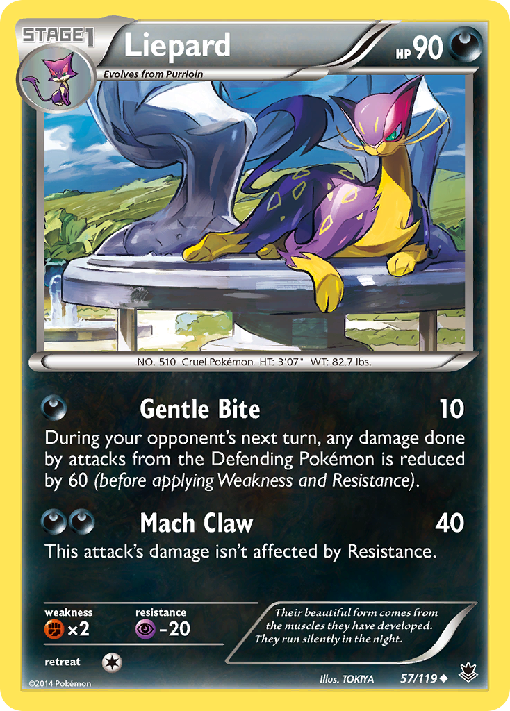 Liepard (57/119) [XY: Phantom Forces] | Gam3 Escape