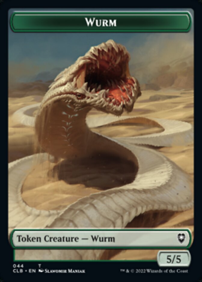 Phyrexian Beast // Wurm Double-Sided Token [Commander Legends: Battle for Baldur's Gate Tokens] | Gam3 Escape