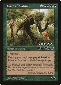 Force of Nature (Oversized) [Oversize Cards] | Gam3 Escape